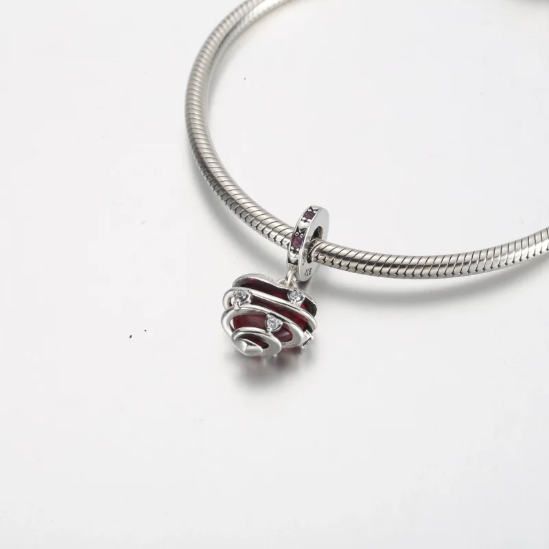 (bilde for) Pandora Vis Din Kjærlighet Hjerte Spiral Hengende Charm - 791131C01 - Vis 4
