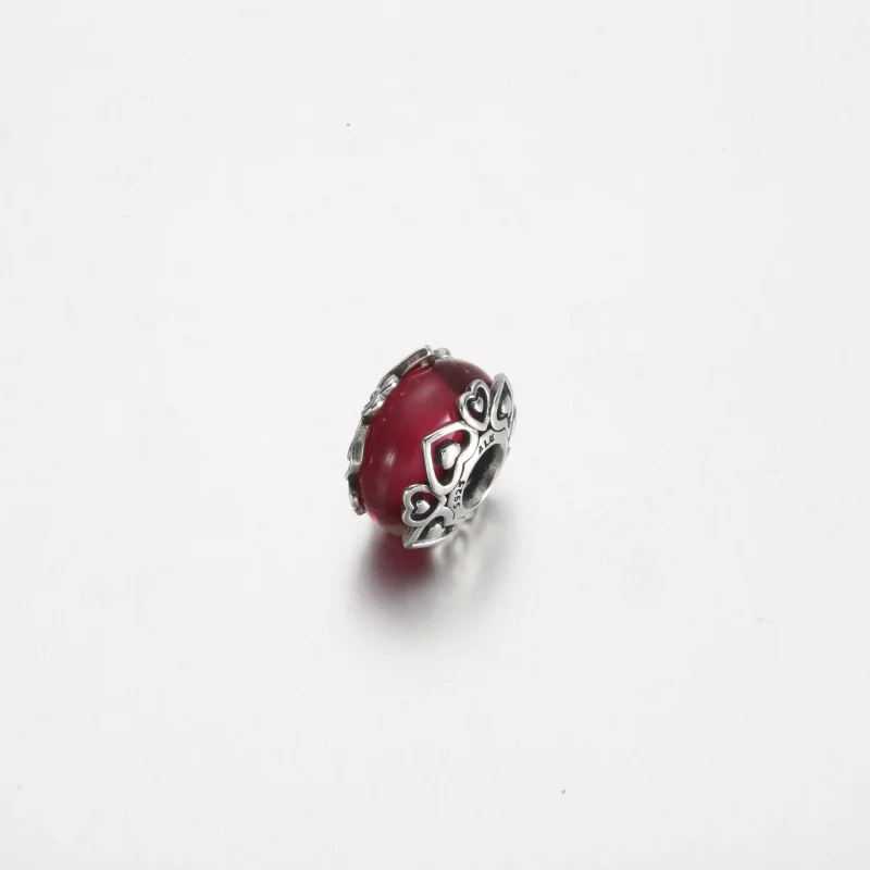 (bilde for) Pandora Vis Din Kjærlighet Rosa Muranoglass Charm - 791159C00 - Vis 2