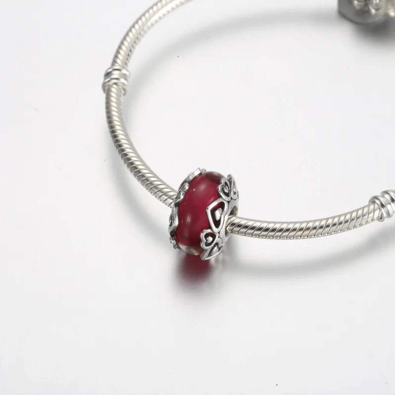 (bilde for) Pandora Vis Din Kjærlighet Rosa Muranoglass Charm - 791159C00 - Vis 4