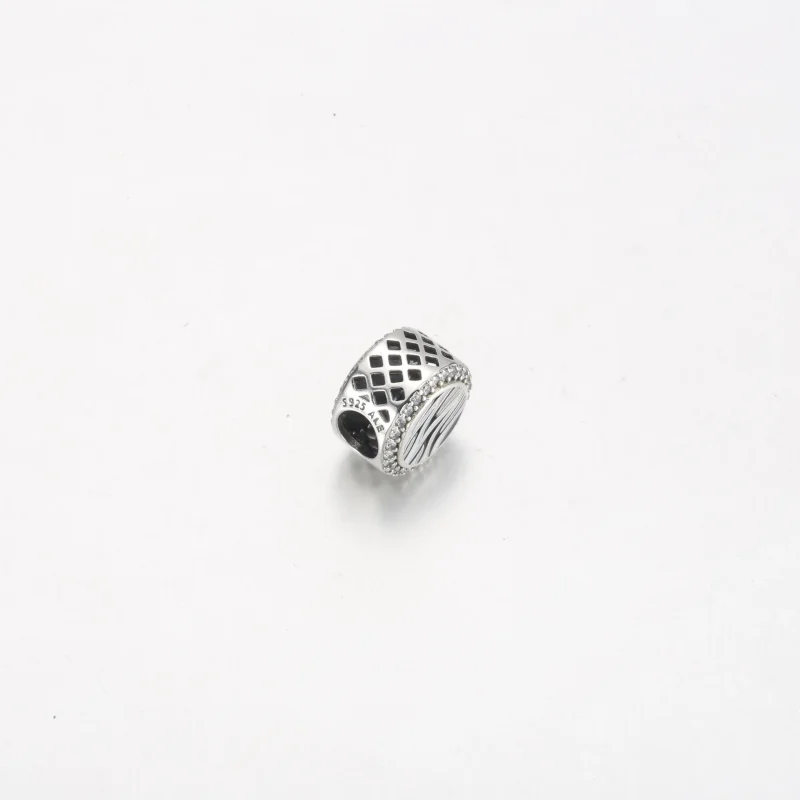 (bilde for) Pandora Zebra print sterling silver charm with clear cubic zirconia, white and b - Vis 3