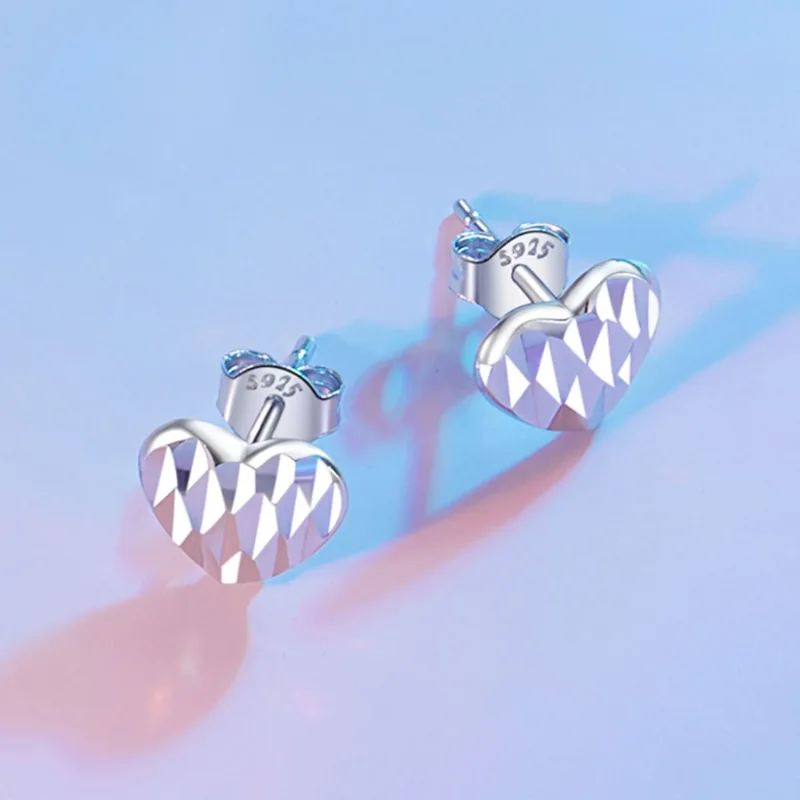 (bilde for) PANDORA-stil hjerteformede blomsterøredobber - SCE1703 - Vis 4
