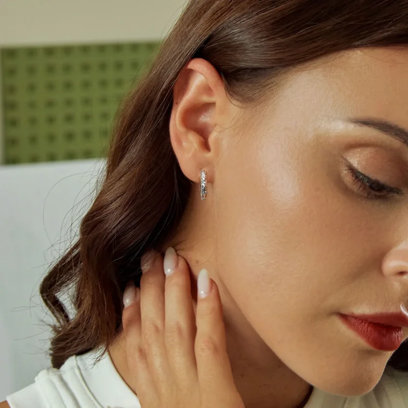 (bilde for) PANDORA-stil retro mønster øredobber - SCE1701 - Vis 7