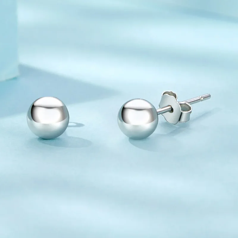 (bilde for) PANDORA-stil små ballformede øredobber - SCE1725-S - Vis 4
