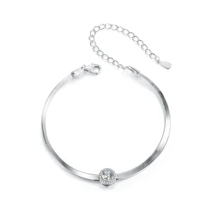 (bilde for) PANDORA Style 0.5Ct Moissanite slangebeinarmbånd (ett sertifikat) - MSB011