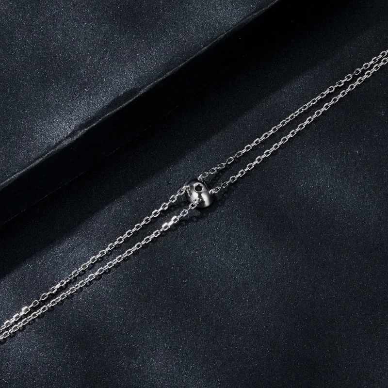 (bilde for) PANDORA Style 1 karat dobbeltlags moissanite armbånd (ett sertifikat) - MSB012 - Vis 4