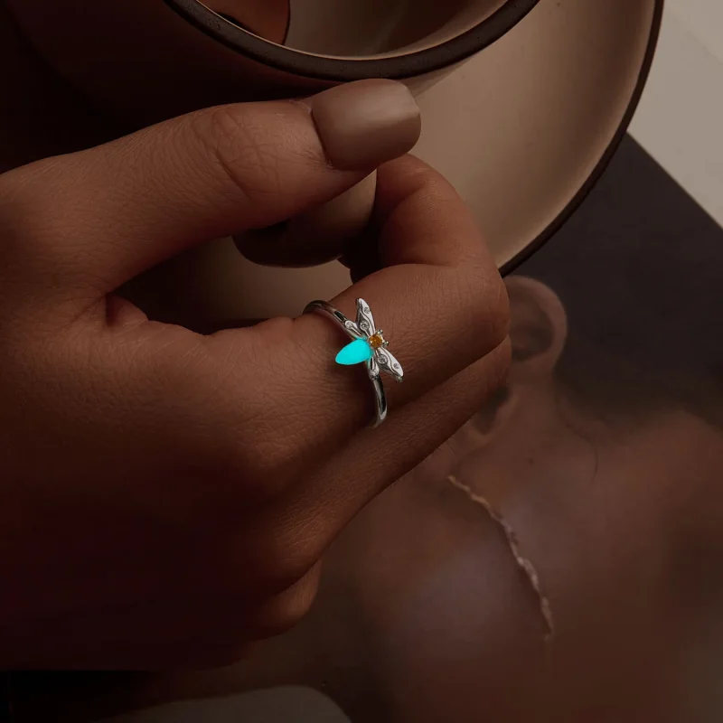 (bilde for) PANDORA Style Bee Luminous Ring - BSR521-E - Vis 9