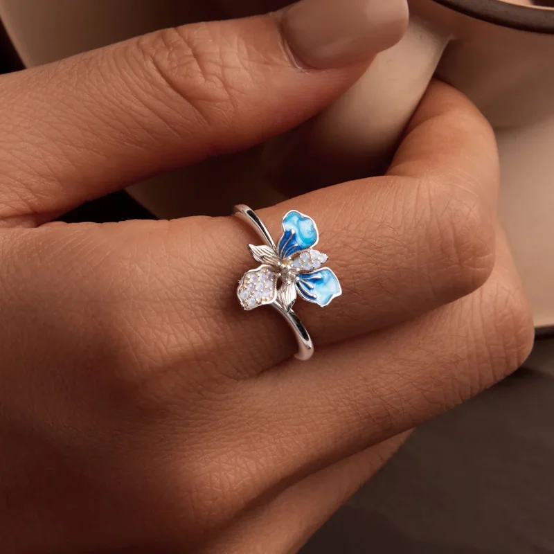 (bilde for) PANDORA Style blå irisring - BSR509-E - Vis 6