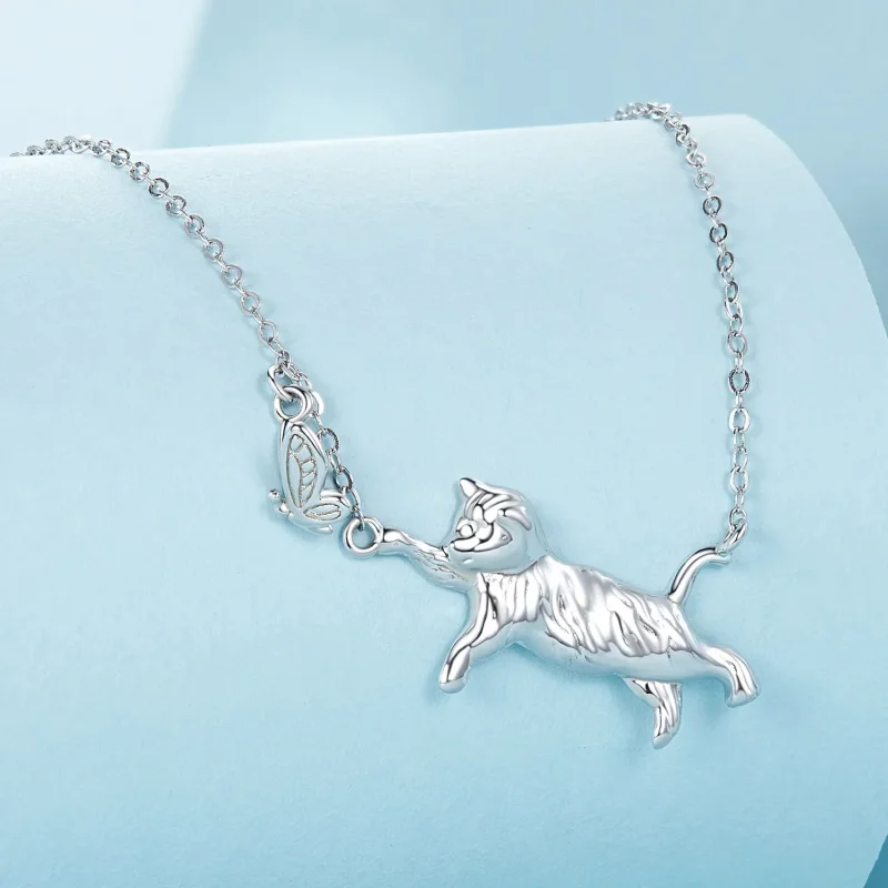 (bilde for) PANDORA Style Cat And Butterfly Halskjede - SCN514 - Vis 2
