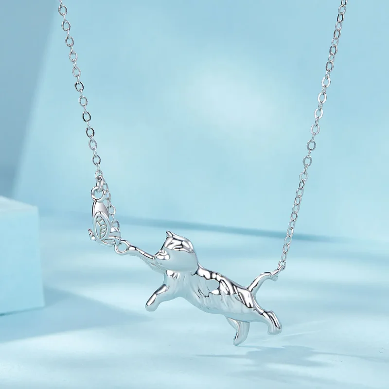 (bilde for) PANDORA Style Cat And Butterfly Halskjede - SCN514 - Vis 3