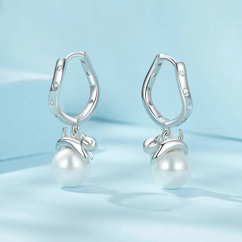 (bilde for) PANDORA Style Cat Shell øredobber - SCE1692 - Vis 3
