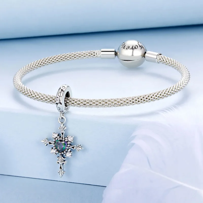 (bilde for) PANDORA Style Cross Charm - BSC970 - Vis 3