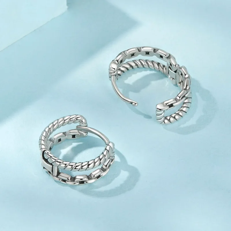 (bilde for) PANDORA Style dobbeltlags ørespenne sjarm - SCE1702 - Vis 4
