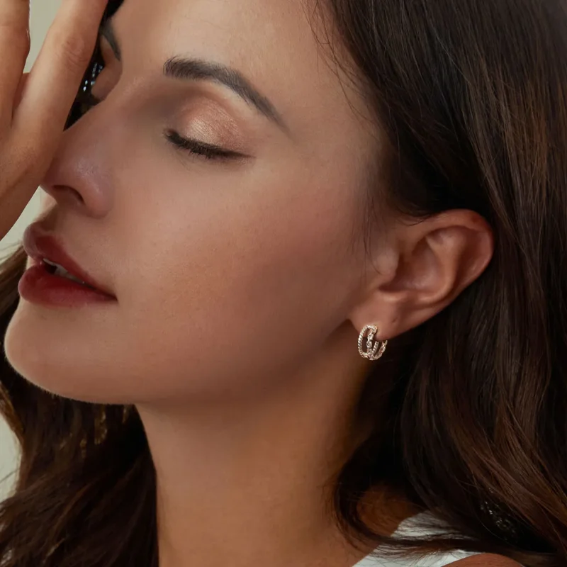 (bilde for) PANDORA Style dobbeltlags ørespenne sjarm - SCE1702 - Vis 6