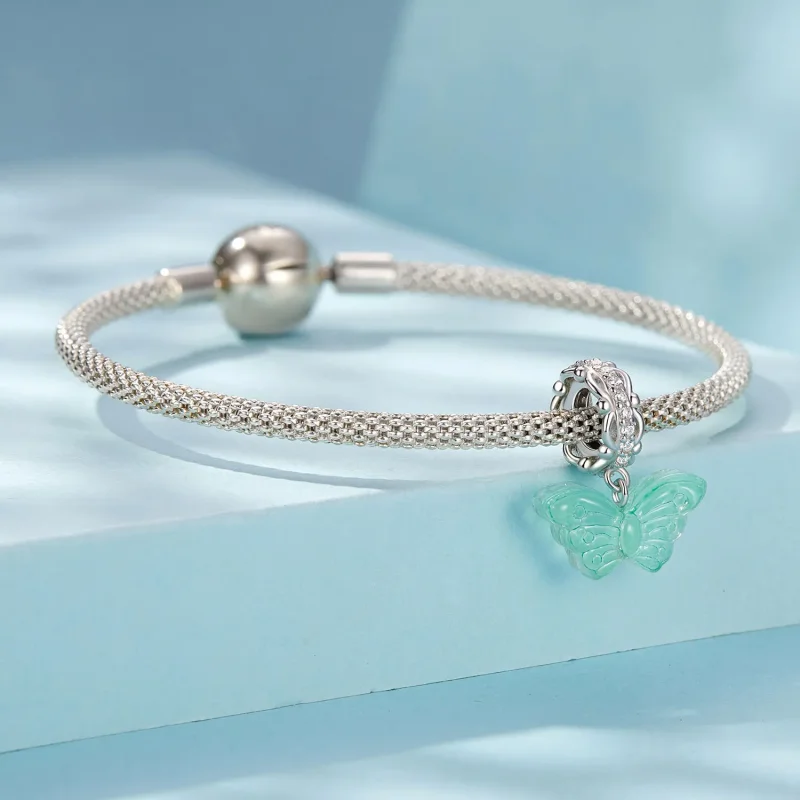 (bilde for) PANDORA Style Green Butterfly Charm - SCC2712 - Vis 3