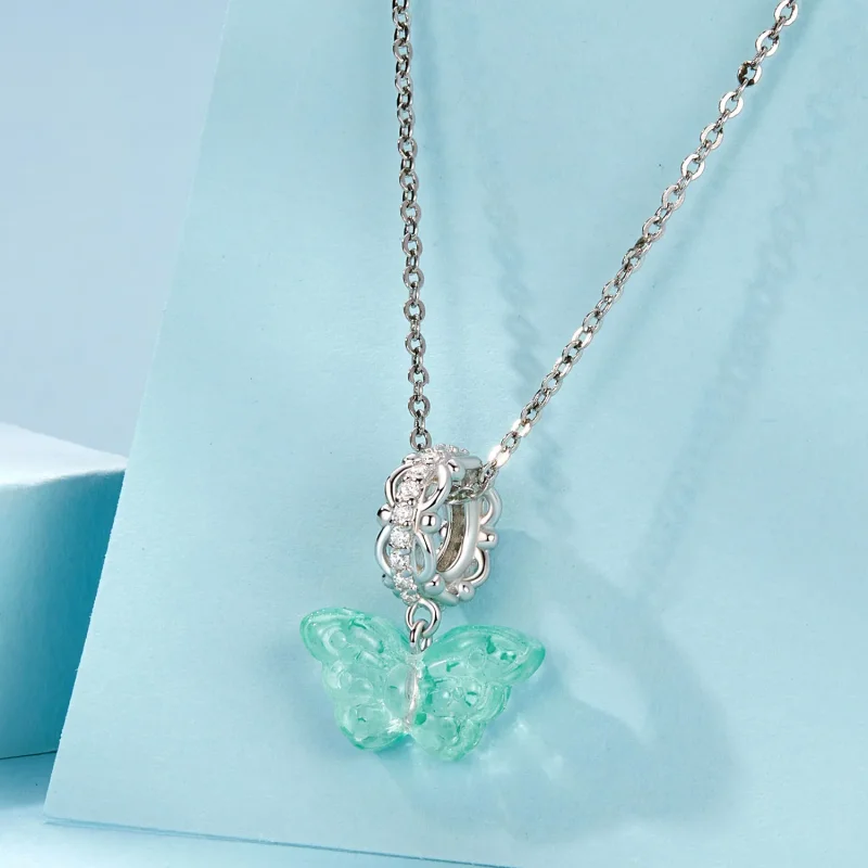 (bilde for) PANDORA Style Green Butterfly Charm - SCC2712 - Vis 5