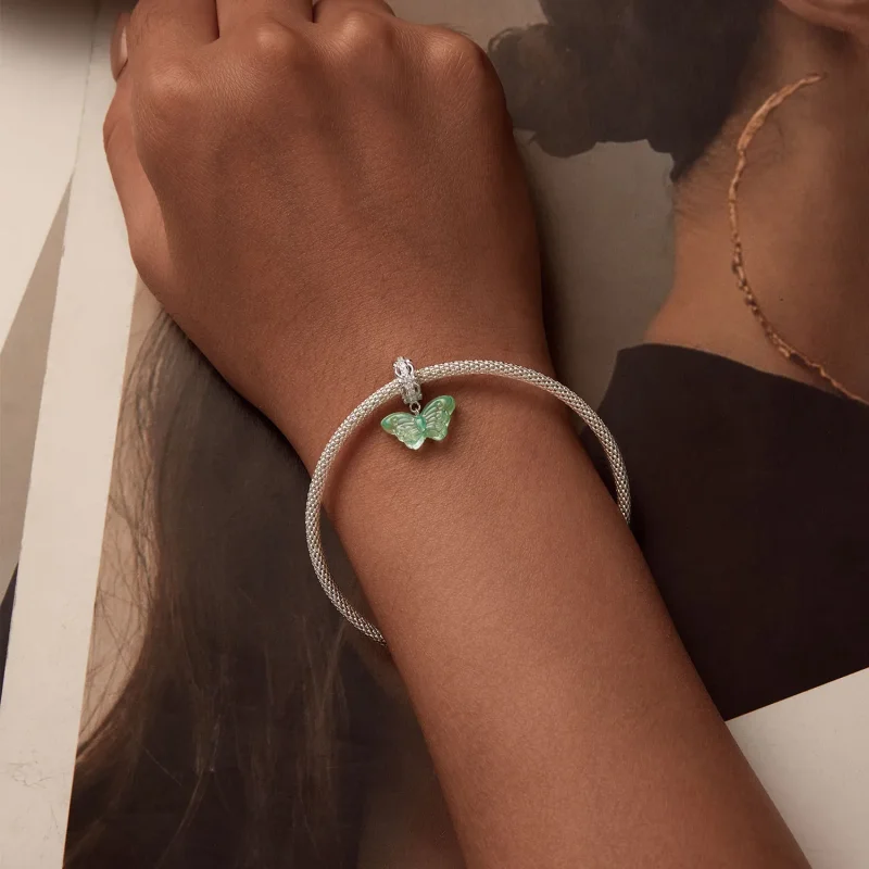 (bilde for) PANDORA Style Green Butterfly Charm - SCC2712 - Vis 6