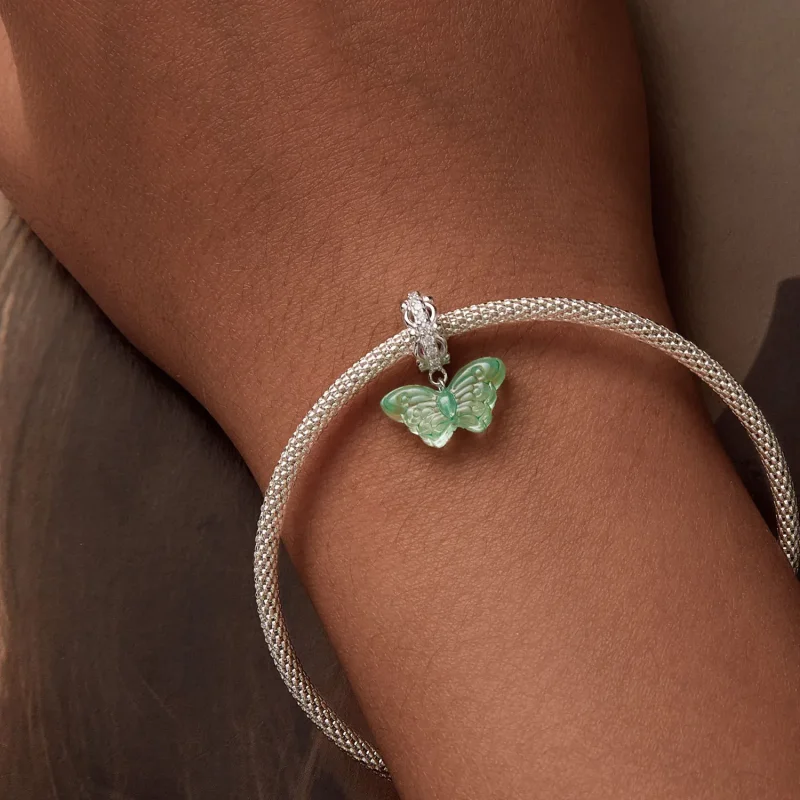 (bilde for) PANDORA Style Green Butterfly Charm - SCC2712 - Vis 7