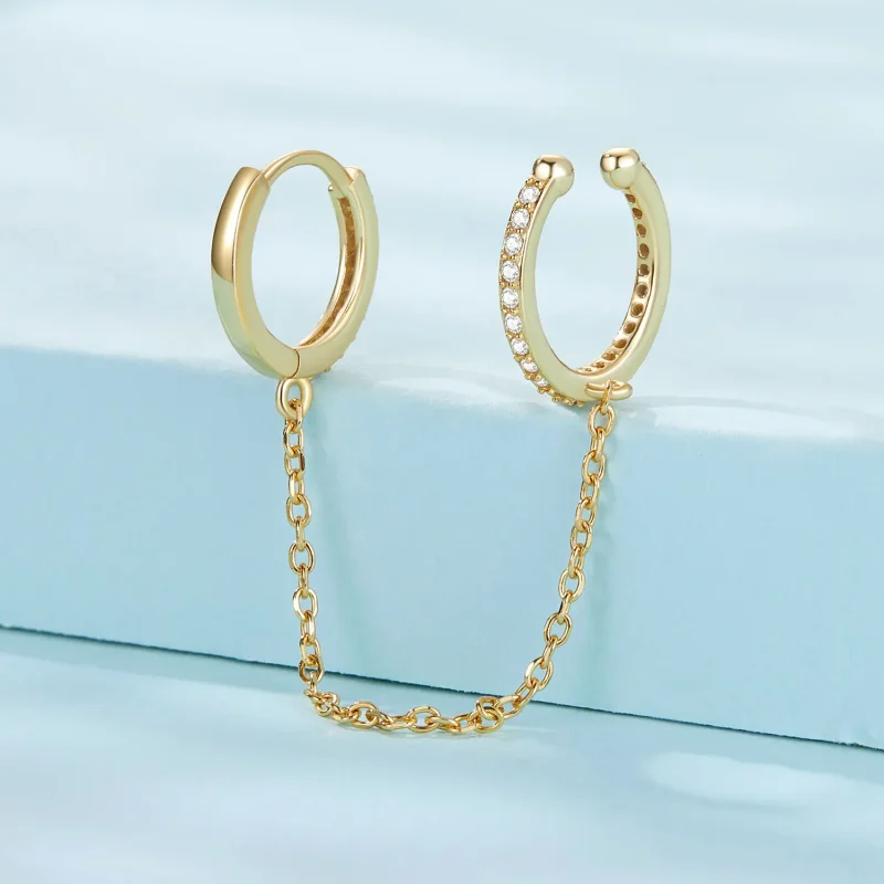 (bilde for) PANDORA Style Gullbelagte Øremansjetter - SCE1679-B - Vis 2