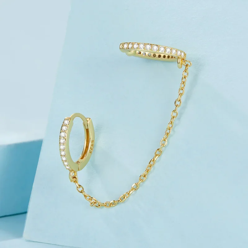 (bilde for) PANDORA Style Gullbelagte Øremansjetter - SCE1679-B - Vis 3