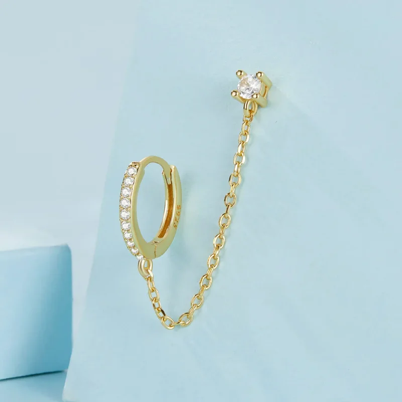 (bilde for) PANDORA Style gullbelagte utsøkte øredobber - SCE1678-B - Vis 3