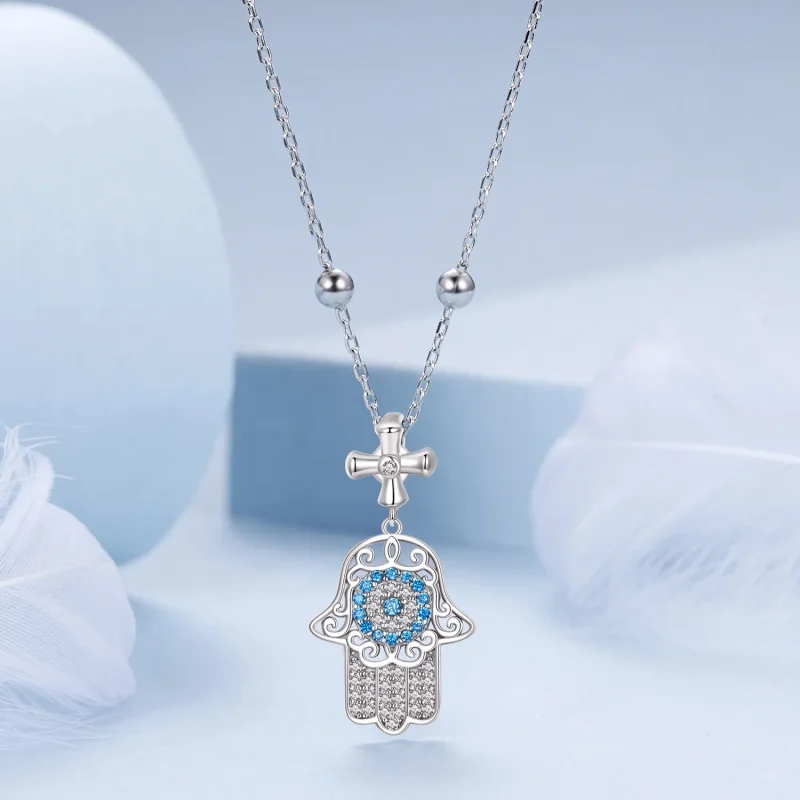 (bilde for) PANDORA Style Hand Of Fatima Halskjede - BSN369 - Vis 3