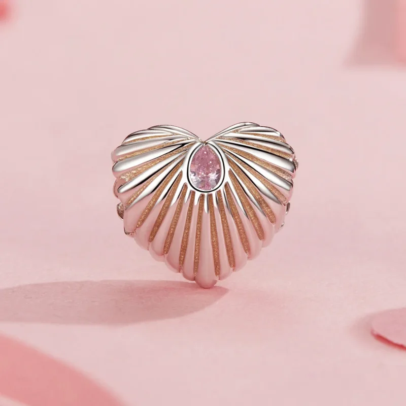 (bilde for) PANDORA Style Heart Charm - SCC2693 - Vis 2