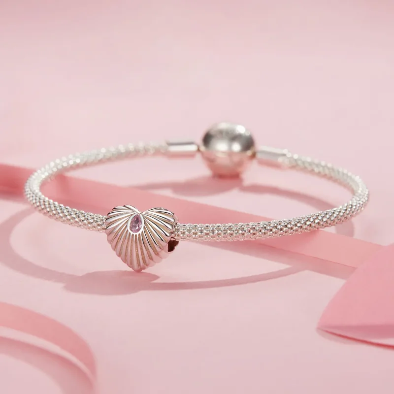 (bilde for) PANDORA Style Heart Charm - SCC2693 - Vis 3
