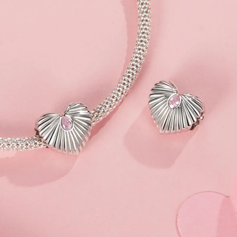 (bilde for) PANDORA Style Heart Charm - SCC2693 - Vis 4