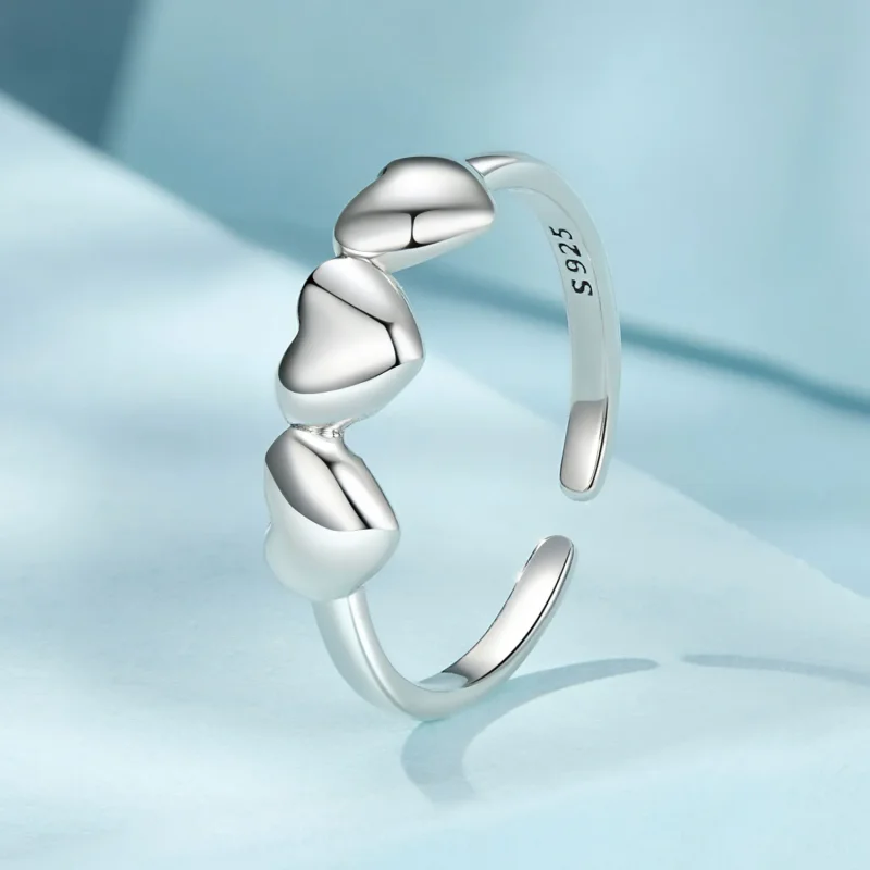 (bilde for) PANDORA Style hjerteformet ring - SCR1001-E - Vis 2