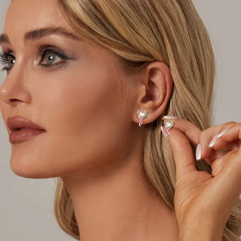 (bilde for) PANDORA Style Kjærlighetssløyfe øredobber - SCE1696 - Vis 7