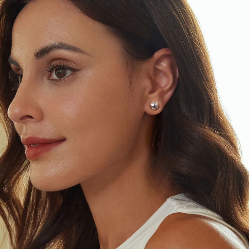 (bilde for) PANDORA Style Medium Ball Stud øredobber - SCE1725-M - Vis 6