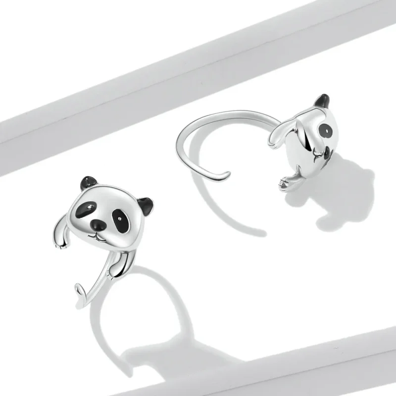 (bilde for) PANDORA Style Mini Panda øredobber - BSE568 - Vis 2