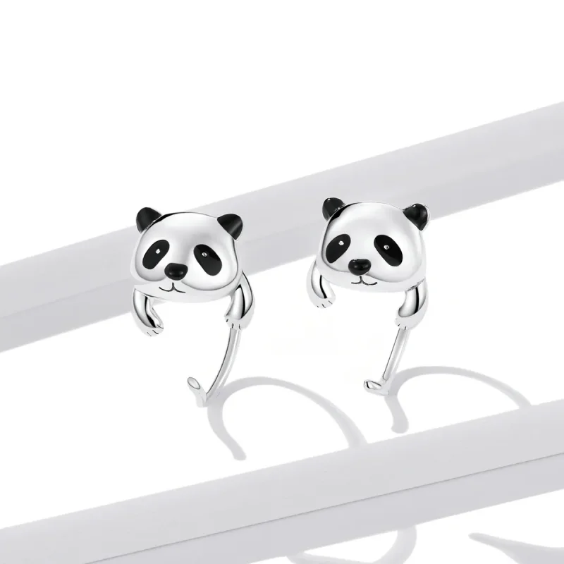 (bilde for) PANDORA Style Mini Panda øredobber - BSE568 - Vis 3