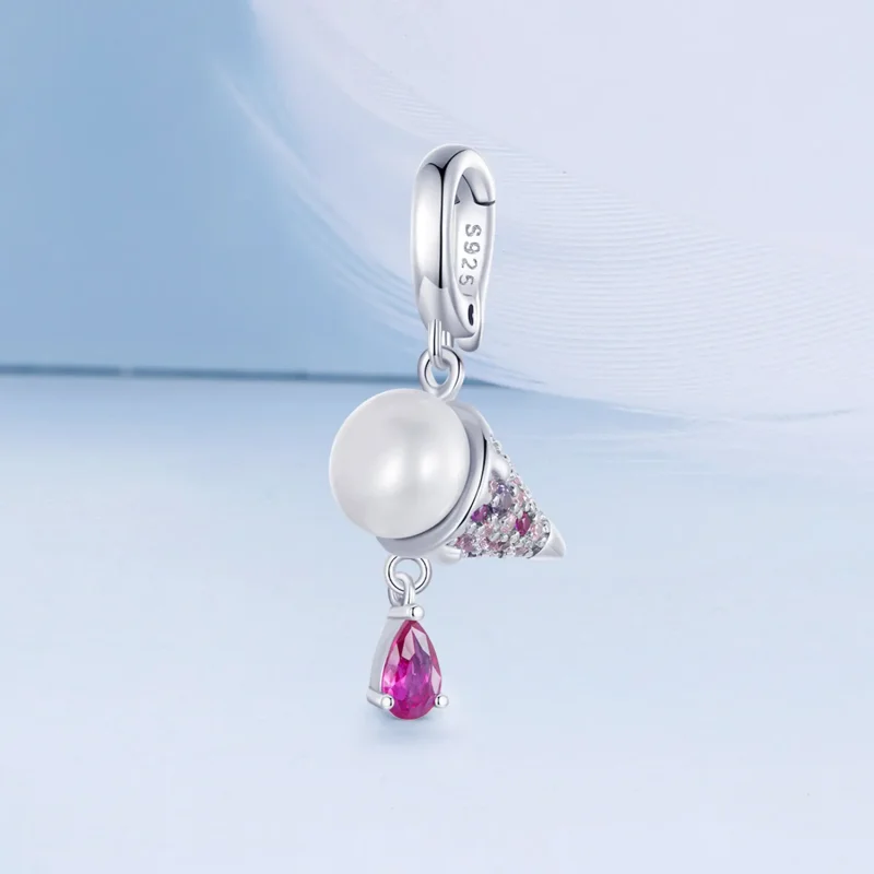 (bilde for) PANDORA Style Natural Pearl Ice Cream Charm - BSC962 - Vis 2