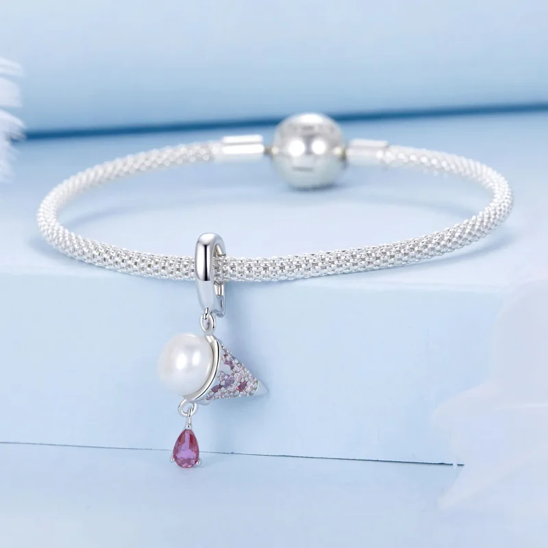 (bilde for) PANDORA Style Natural Pearl Ice Cream Charm - BSC962 - Vis 3