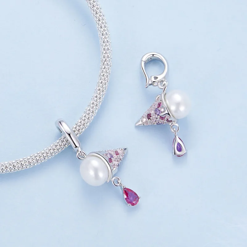 (bilde for) PANDORA Style Natural Pearl Ice Cream Charm - BSC962 - Vis 4