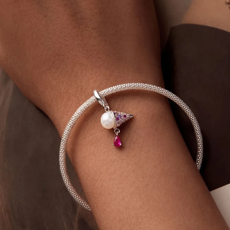 (bilde for) PANDORA Style Natural Pearl Ice Cream Charm - BSC962 - Vis 6