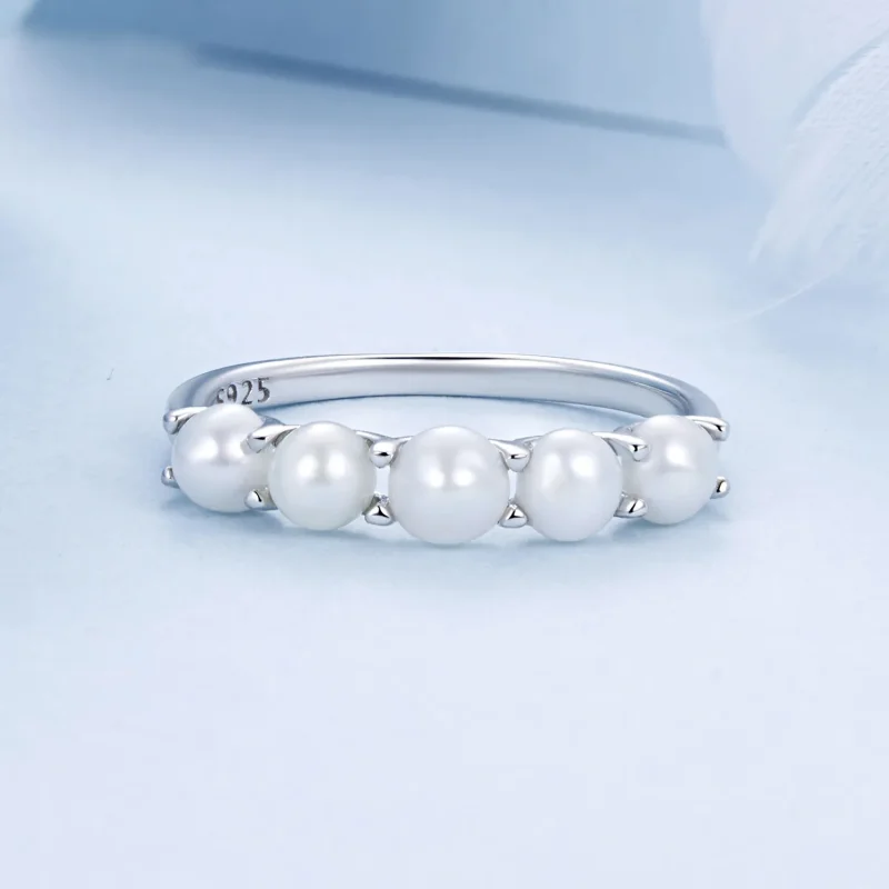 (bilde for) PANDORA Style Natural Pearl Ring - BSR510 - Vis 3