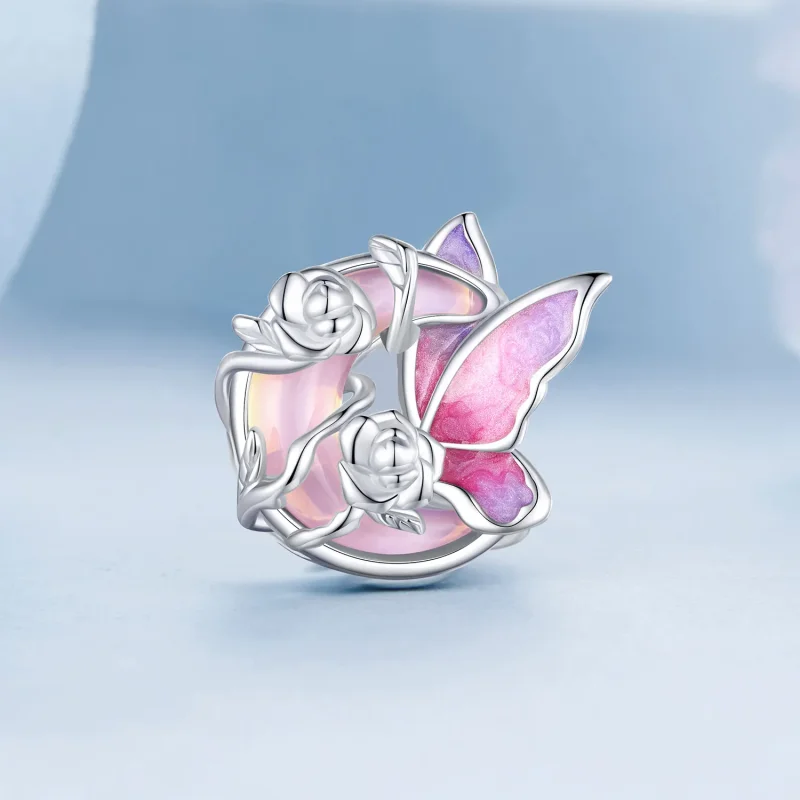 (bilde for) PANDORA Style Neon Moonlight Butterfly Charm - BSC968 - Vis 2