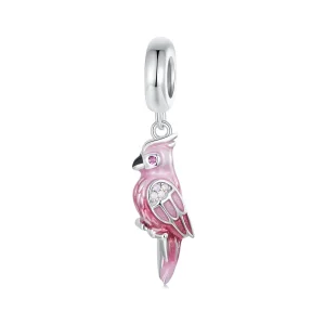 (bilde for) PANDORA Style Pink Parrot Charm - BSC971