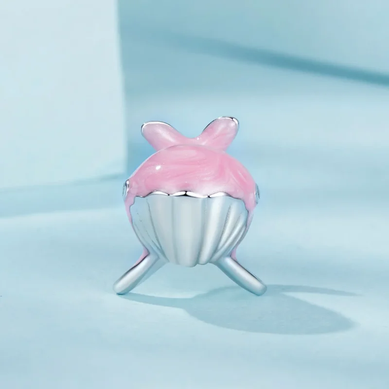 (bilde for) PANDORA Style Pink Whale Charm - SCC2707 - Vis 2