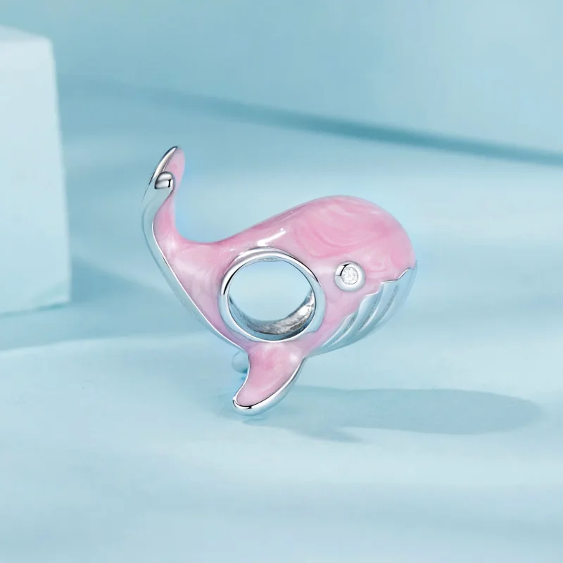 (bilde for) PANDORA Style Pink Whale Charm - SCC2707 - Vis 3