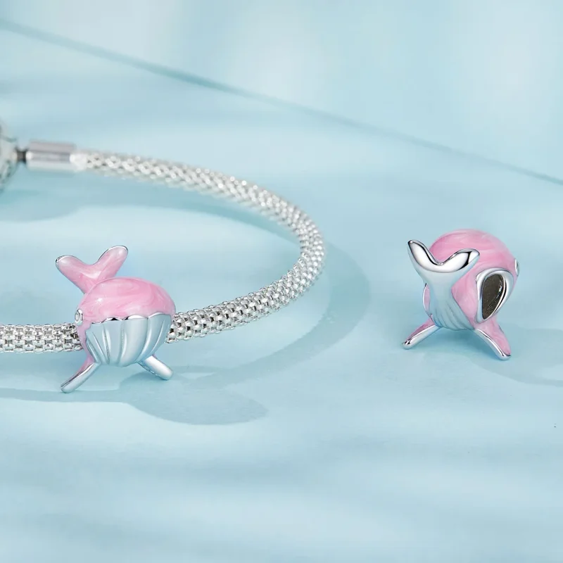 (bilde for) PANDORA Style Pink Whale Charm - SCC2707 - Vis 4
