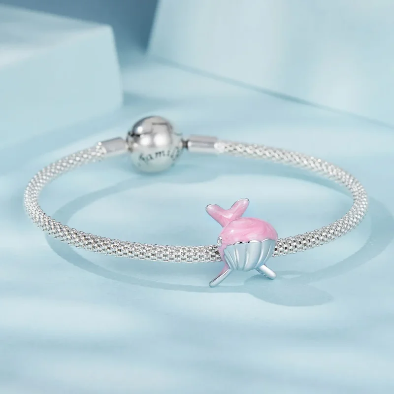 (bilde for) PANDORA Style Pink Whale Charm - SCC2707 - Vis 5