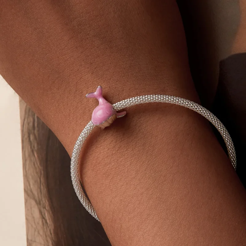 (bilde for) PANDORA Style Pink Whale Charm - SCC2707 - Vis 7