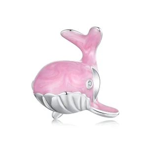 (bilde for) PANDORA Style Pink Whale Charm - SCC2707