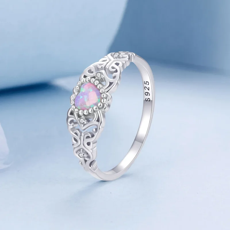 (bilde for) PANDORA Style Rosa Opal Ring - BSR512 - Vis 2