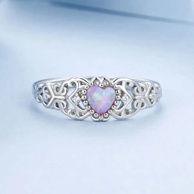 (bilde for) PANDORA Style Rosa Opal Ring - BSR512 - Vis 3
