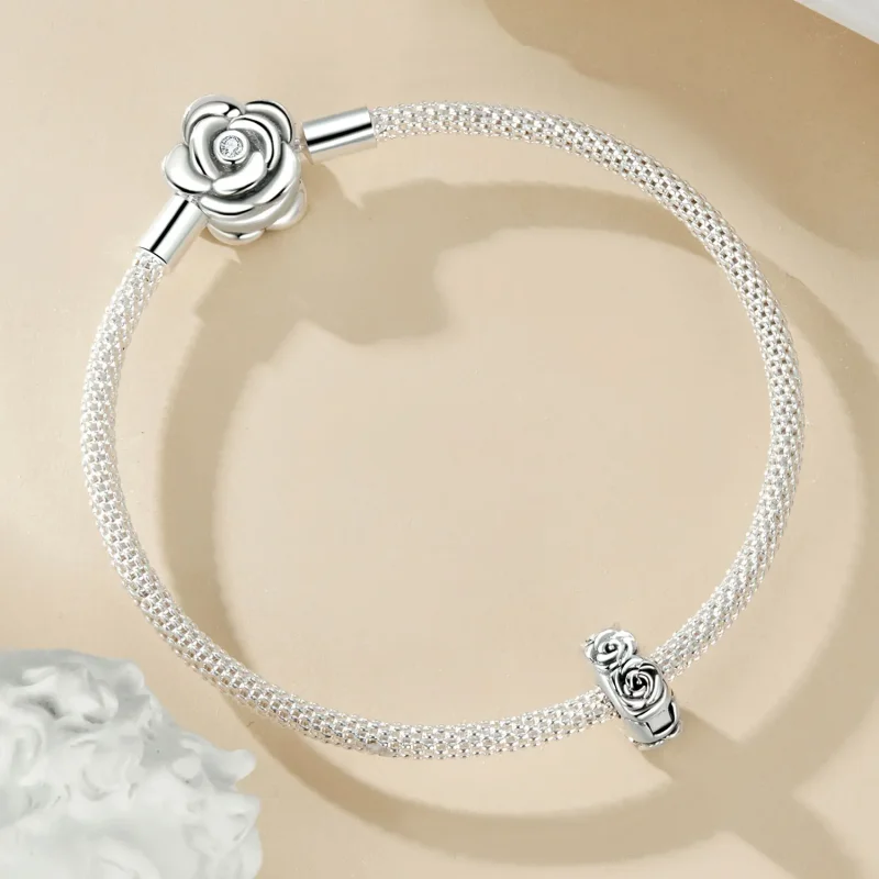 (bilde for) PANDORA Style Rose Positioning Spenne Charm - SCC2706 - Vis 5