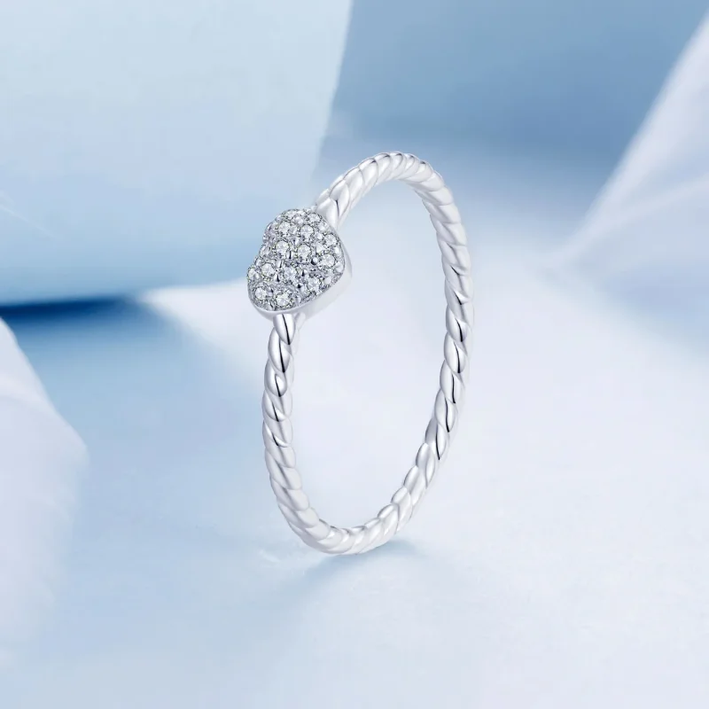 (bilde for) PANDORA Style Shining Heart Ring - BSR516 - Vis 2